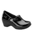 Nurse Mates Bryar Slip-On Clog Shoes (black patent)